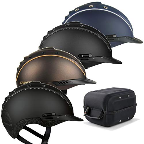 RL24 Reithelm MISTRALL-2 Casco Dunkelbraun L-XL (60-63cm) inkl. Helmbox Casco von RL24