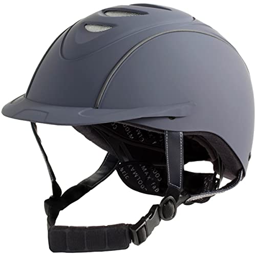 RL24 - Reithelm Perfection inkl. Helmtasche | leicht, verstellbar & atmungsaktiv | Reitkappe in blau | erhöhte Belüftung | Größe S (48-52cm) von RL24