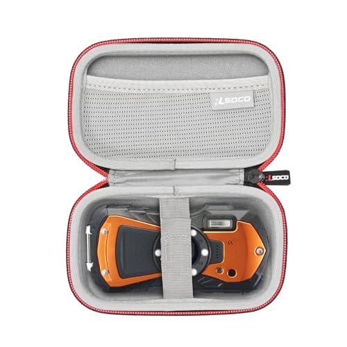 RLSOCO Tasche für Ricoh WG-80/WG-70/WG-60/WG-6 Orange Digitalkamera von RLSOCO