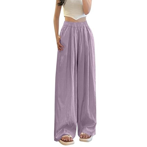 RMBLYfeiye Warehouse Deals Angebote Yogahose Damen Freizeithose Damen Pyjama Hosen Damen Pumphosen Für Damen Hose Damen, Langgröße MTB Hose (Lila, S) von RMBLYfeiye