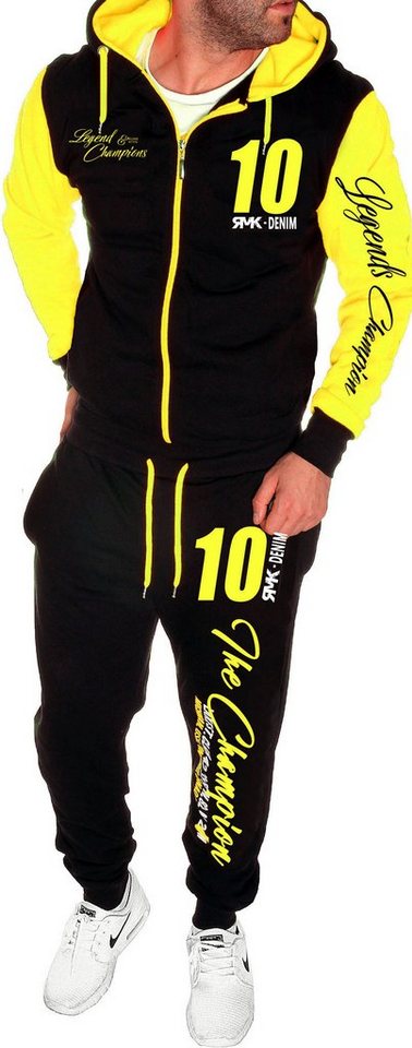RMK Jogginganzug Herren Trainingsanzug Sportanzug Streetwear Fitness Jacke mit Kapuze von RMK