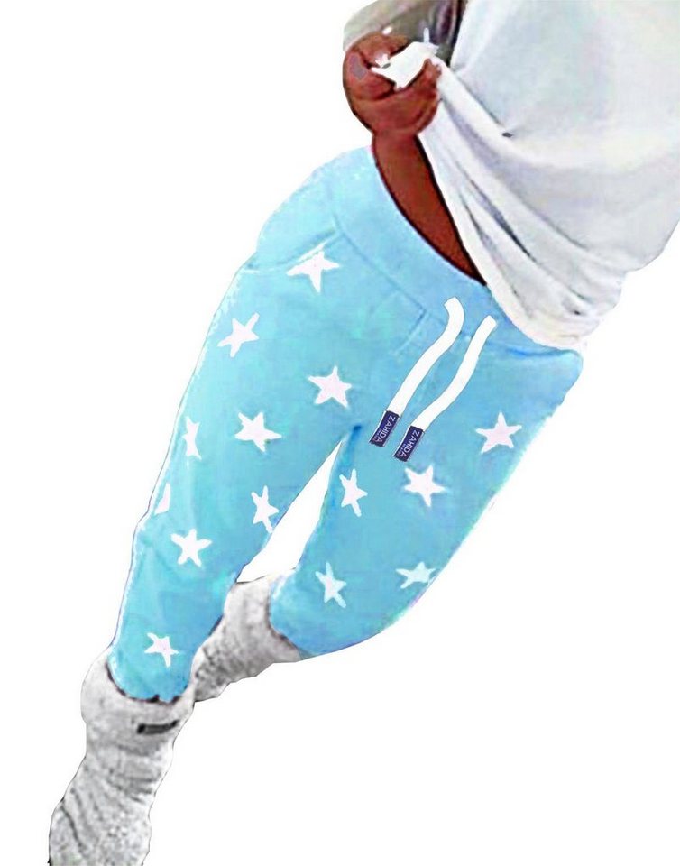 RMK Jogginghose Damen Trainingshose Fitnesshose Sport Schlaf Hose Stern Pyjama elastischer Bund von RMK