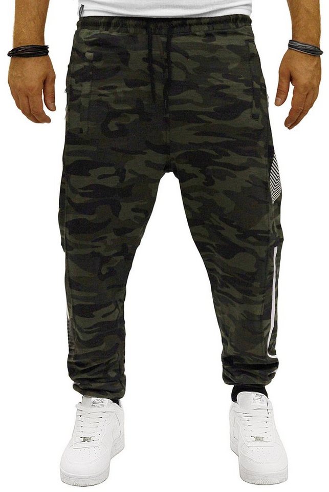 RMK Jogginghose »Herren Trainingshose Fitnesshose Camouflage Army Tarn Hose« von RMK