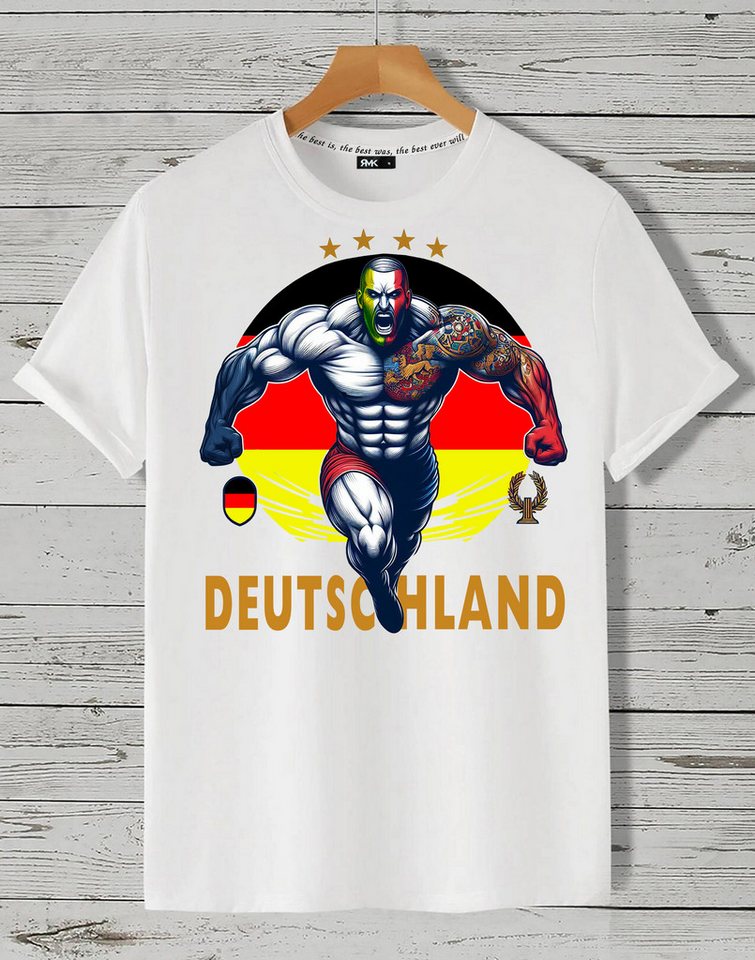 RMK T-Shirt Herren Shirt Fan Trikot Rundhals Fußball Deutschland Germany EM aus Baumwolle von RMK
