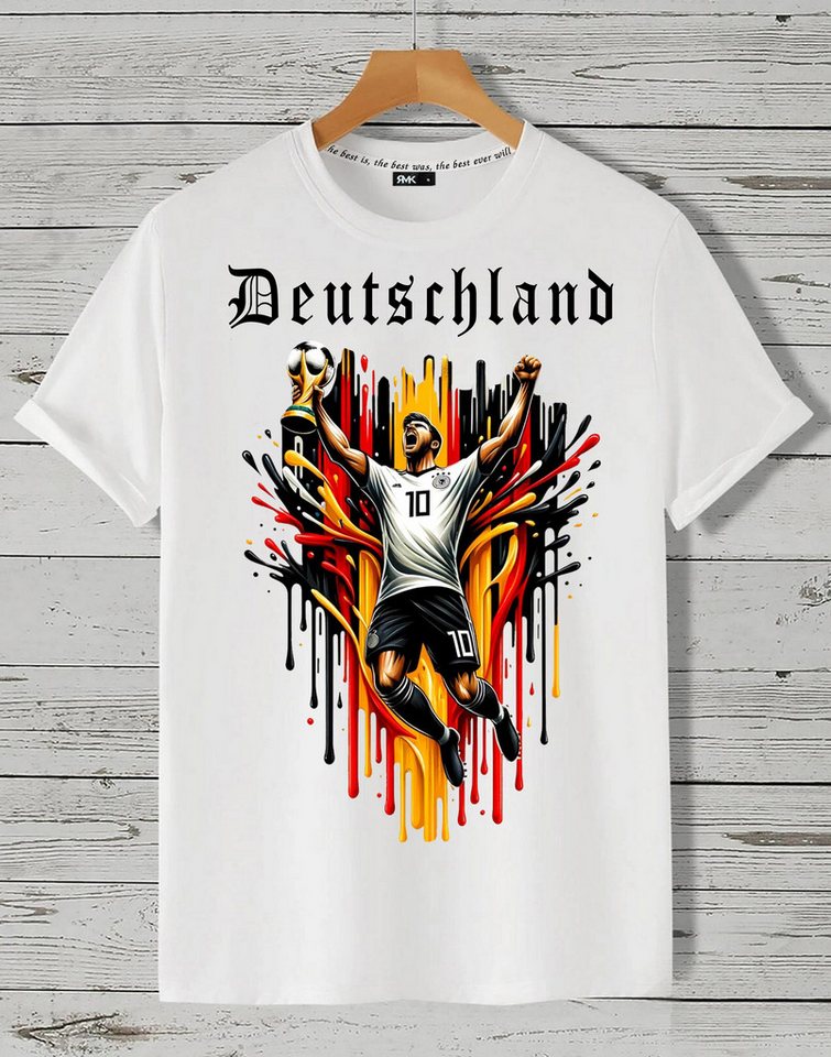 RMK T-Shirt Herren Shirt Fan Trikot Rundhals Fußball Deutschland Germany EM aus Baumwolle von RMK