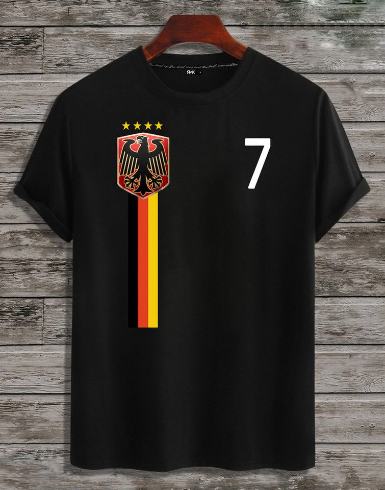 RMK T-Shirt Herren Shirt Trikot Fan Fußball Deutschland Germany EM WM aus gekämmter Baumwolle von RMK
