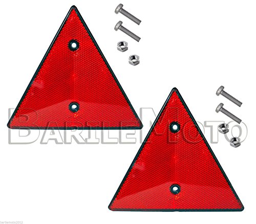 Nr. 2 Dreieck/Rückstrahler dreieckig rot + Stifte für Wagen von RMS