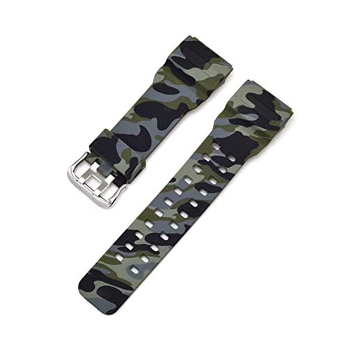 RNNYWDRQ Armband GG-1000/GWG-100/GSG-100 Gummibänder, wasserdichtes Sportarmband mit Werkzeug, passend für Casio, passend für G-Shock (Farbe: Camouflage-Grau) von RNNYWDRQ