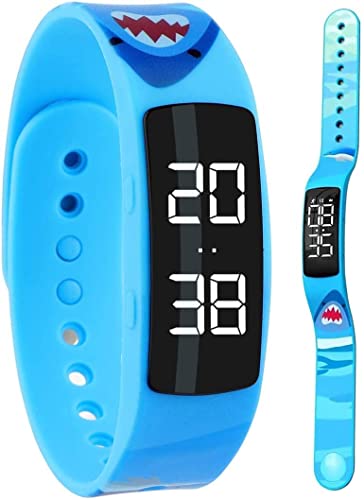 ROBOTE Fitness Tracker für Kids, Activity Sport-Tracker Watch Waterproof Fit Smart Watch mit Step Tracker Kalorienzähler, für Kinder Damen und Herren (Blau), 8 x 5,5 x 3,2 cm von ROBOTE