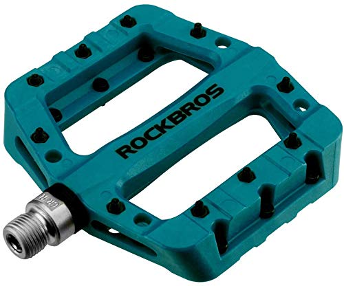 ROCKBROS Fahrradpedale Nylon Composite Flatpedale 9/16 MTB Pedale 3 Bearing rutschfest Wasserdicht Anti-Staub von ROCKBROS