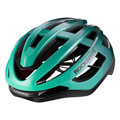 ROCKBROS Fahrradhelm Erwachsene MTB Rennradhelm Integrierter PC+EPS Magnetschnalle für Damen Herren M (54-59cm)/L(58-63cm) von ROCKBROS