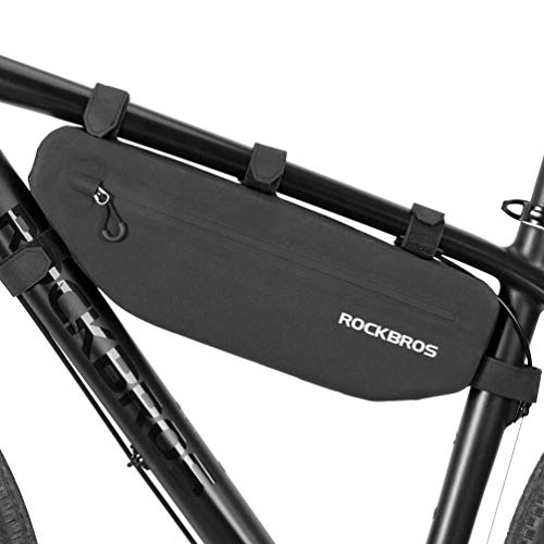 ROCKBROS Fahrradtasche Rahmen Wasserdicht Rahmentasche Triangle Bag Dreiecktasche ca.3L Schwarz von ROCKBROS