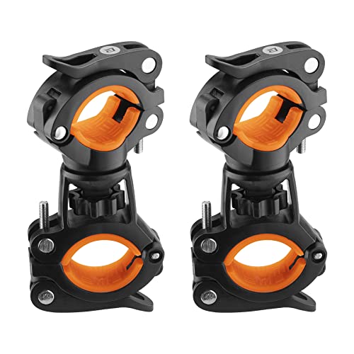 ROCKBROS Halterung für Taschenlampe, 360°Drehbare Fahrradlicht Halterung für Lenkerdurchmesser 20-35mm von ROCKBROS