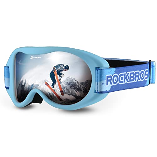 ROCKBROS Kinder Skibrille Snowboard Brille UV-Schutz Schneebrille Winddicht Ski Schutzbrille von ROCKBROS