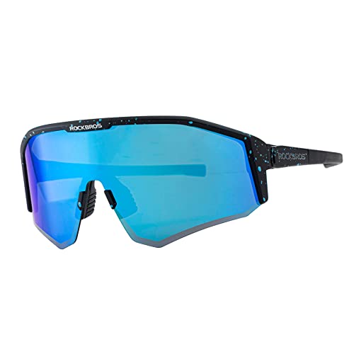 ROCKBROS Polarisierte Fahrradbrillen Damen Herren Sonnenbrille TAC-Gläser + TR90-Rahmen Verstellbarer-Bügel-Design für Radfahren Laufen Angeln von ROCKBROS
