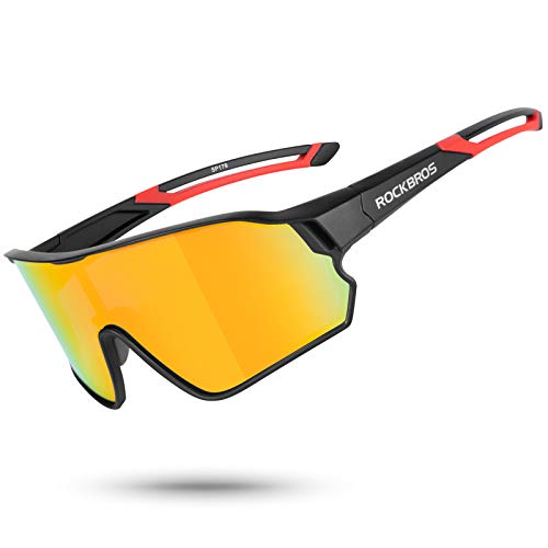 ROCKBROS Polarisierte Sonnenbrille Fahrradbrille UV400 Damen Herren Sportbrille zum Radfahren, Angeln von ROCKBROS