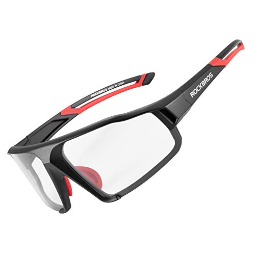 ROCKBROS Photochrome Sonnenbrille Fahrradbrille mit UV400 Schutz Sportbrille Radbrille für Outdoor-Aktivitäten wie Radfahren Autofahren Klettern Angeln Golf Unisex von ROCKBROS