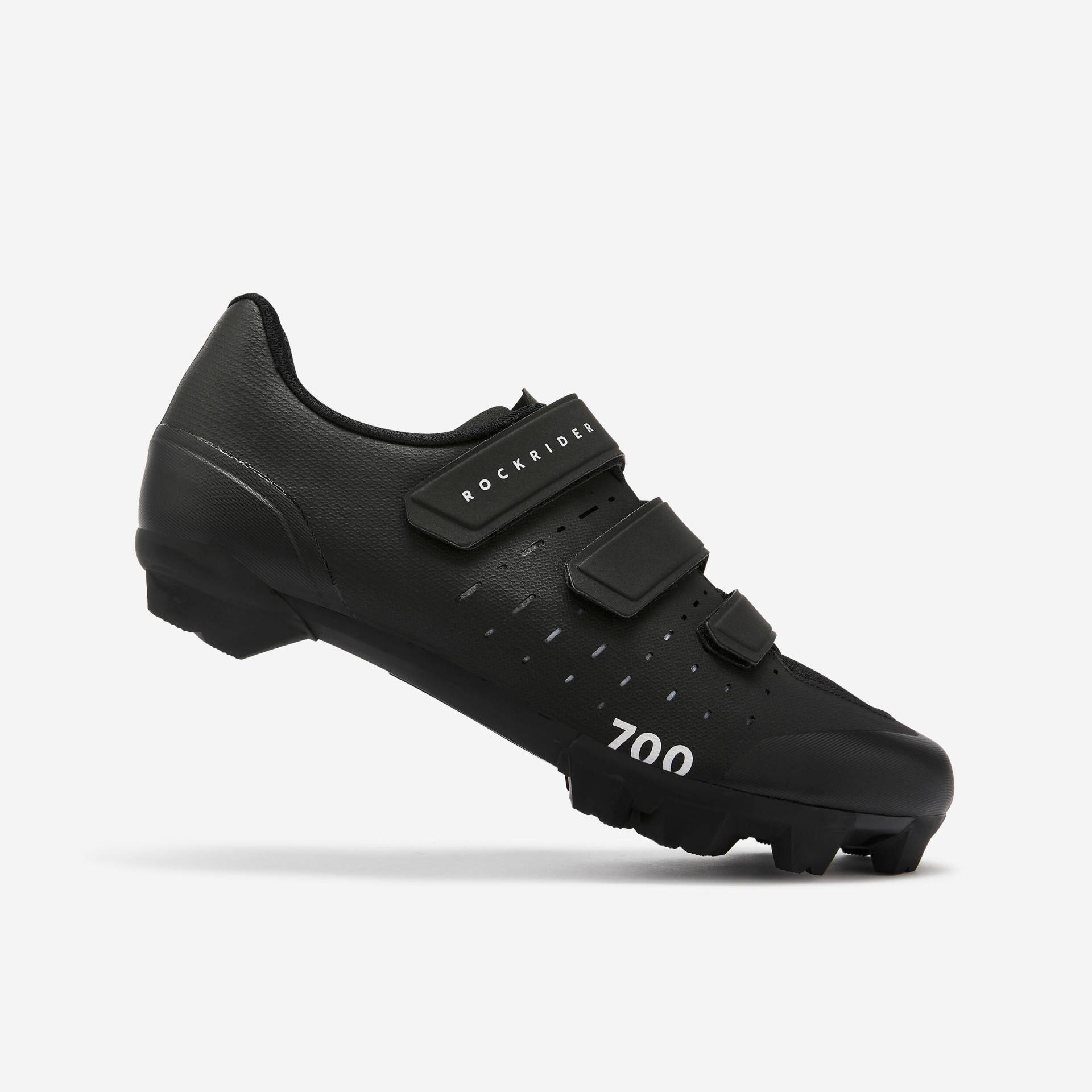 Fahrradschuhe MTB Race 700 schwarz von ROCKRIDER