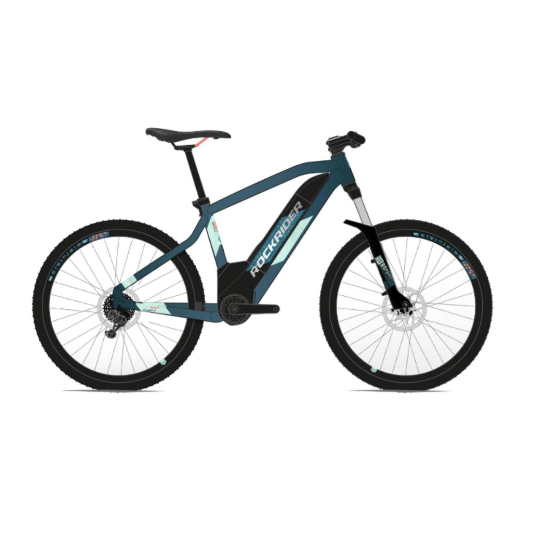 E-Mountainbike 27,5 Zoll E-ST 900 Damen türkis von ROCKRIDER