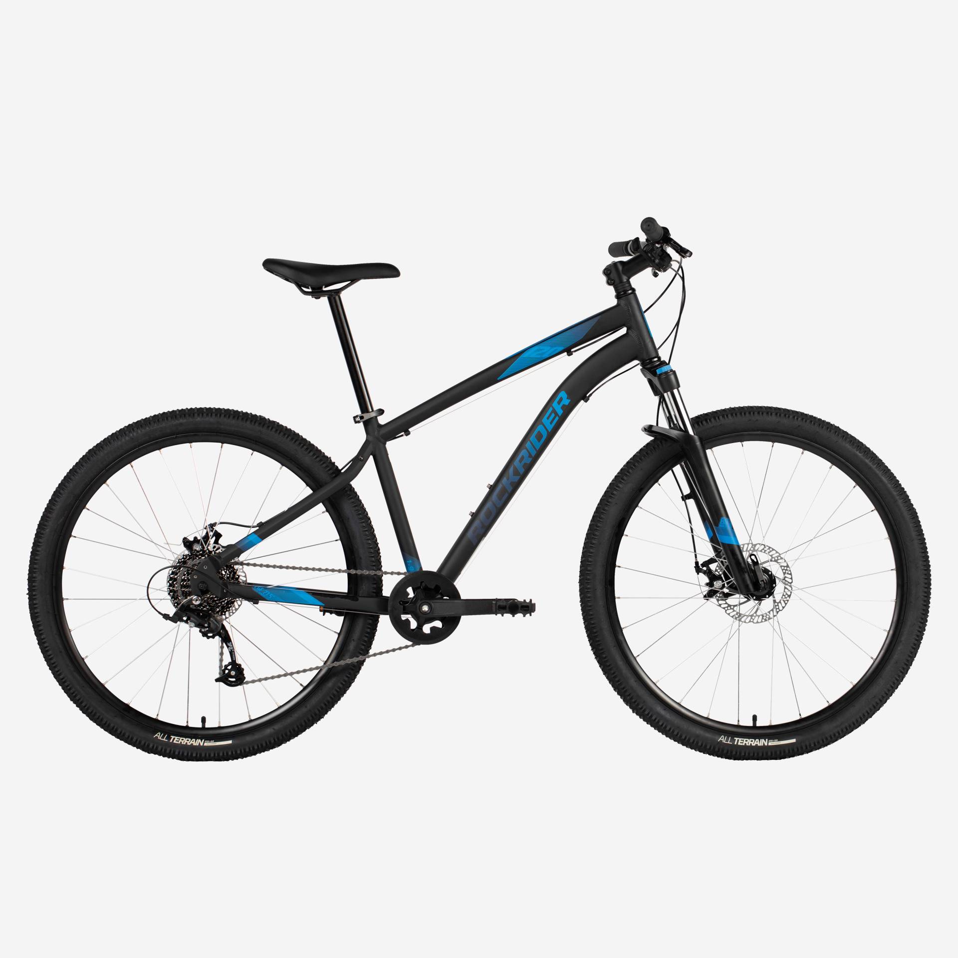 Mountainbike Trekking ST 120 27,5 Zoll schwarz/blau von ROCKRIDER