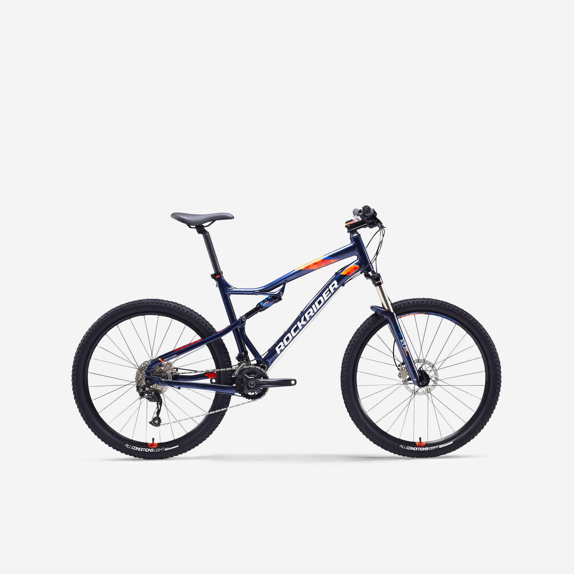 Mountainbike ST 540 S 27,5 Zoll blau/orange von ROCKRIDER