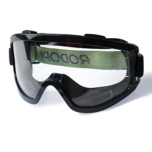 RODOPI Vollsichtschutzbrille DesertRider-X25 Schutzbrille für Brillenträger EN 166 Arbeitsschutzbrille Anti Fog für Baustelle Labor Sicherheitsbrille (1 Brille) von RODOPI
