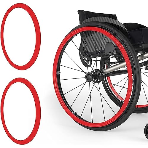 ROLTIN Rollstuhl-Schubradabdeckung, 1 Paar Silikon-Rollstuhl-Schubradabdeckungen, Hinterradgriffabdeckung, Rollstuhlzubehör,002,24in von ROLTIN