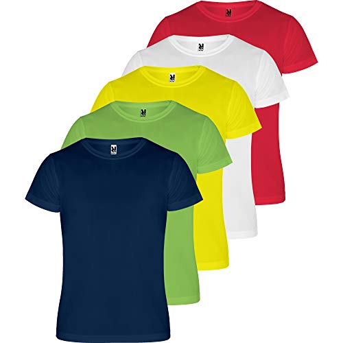 ROLY Herren T-Shirt (5 Stück) Sport | Funktionales T-Shirt für Fitness oder Lauftraining | Atmungsaktiv, Herren, Kombination 1, S von ROLY