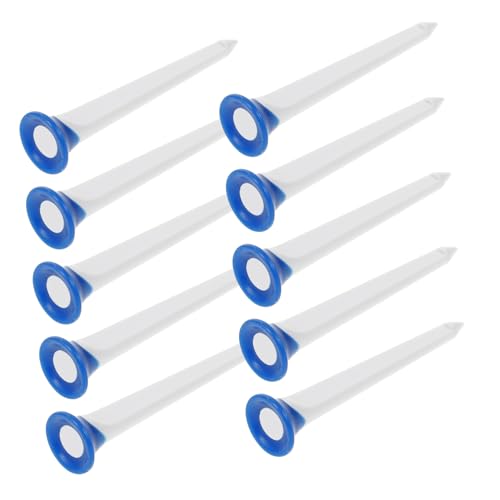 ROMISBABA 10 Stück Teiliges Golftees aus Langlebigem TPE Kunststoff Professionelle Golfschlägerhalter Verschleißfest und Wiederverwendbar für Outdoor Golftraining und Driving Range Bunte von ROMISBABA