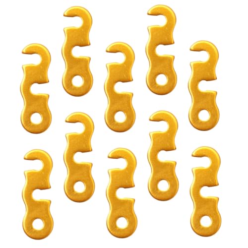ROMISBABA 10 Stück Teiliges Zelt Abspannseil Schnallen aus Aluminiumlegierung Windfeste Leichte und Langlebige Kordelstopper für Outdoor Camping Praktische Befestigung Zufällige Farbe von ROMISBABA