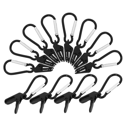 ROMISBABA 12 Stück Teiliges Planen Klemmen aus Strapazierfähigem Kunststoff Winddichte Zelt und Markisenclips mit Entenmaul Design Starke Fixierung ohne Beschädigung für Outdoor Camping von ROMISBABA