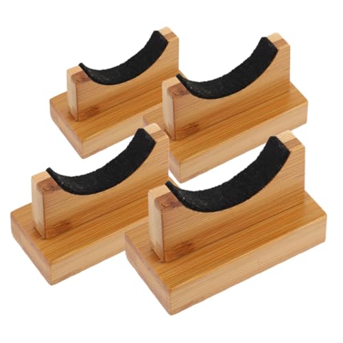 ROMISBABA 2 Paare Stabiler Holz Baseballschläger Halter Dekorativer Bat Display Ständer für Zuhause und Sportvereine Langlebiger Desktop Organizer zur Platzsparenden Aufbewahrung von von ROMISBABA