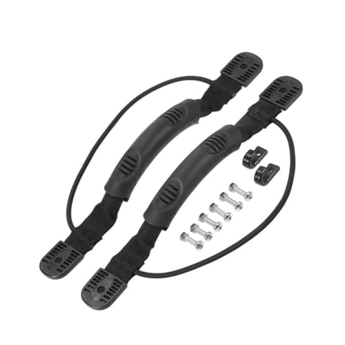 ROMISBABA 2 Stück Kayak und Kanu Seitliche Tragegriffe mit Elastischem Bungee rutschfeste Gummigriffe aus Nylon und Strapazierfähig Ersatzgriff für Kajak und Boot Outdoor Zubehör von ROMISBABA