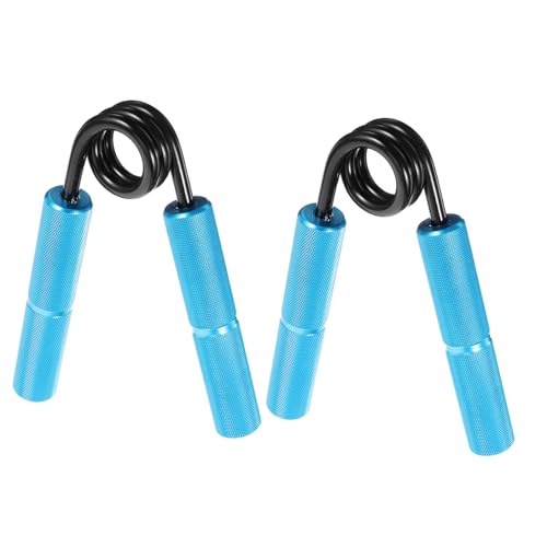 ROMISBABA 2 Stück Metall Griffkraft Trainer mit Aluminiumgriff Robuster Finger Arm Handgelenk Trainingsgerät für Effektives Muskeltraining von Hand Handgelenk Arm und Schulter für Fitness von ROMISBABA