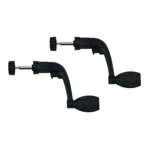 ROMISBABA 2 Stück Teiliges Kurbelgriff Ersatz für Angelrollen Robuste Langlebige Drehkurbel Kompatibel mit Gängigen Modellen Einfach zu Montieren für Outdoor Angeln von ROMISBABA
