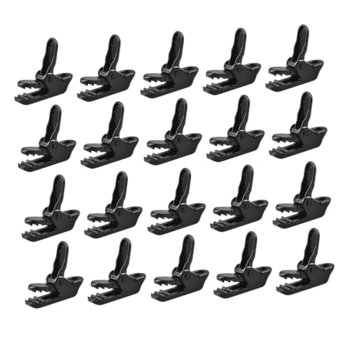 ROMISBABA 20 Stück Teiliges Zeltclip Einzigartiger Form Starke Befestigungsklammern für Zelte und Planen Sicherer Halt bei Wind Einsetzbar mit Seil Praktische Outdoor zubehörclips von ROMISBABA