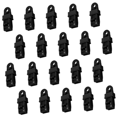 ROMISBABA 20 Stück Zeltplanen Clips aus Robustem Material Starke Befestigungsklammern für Camping Zuverlässig Sicherer Halt für Outdoor Zelte und Markisen von ROMISBABA