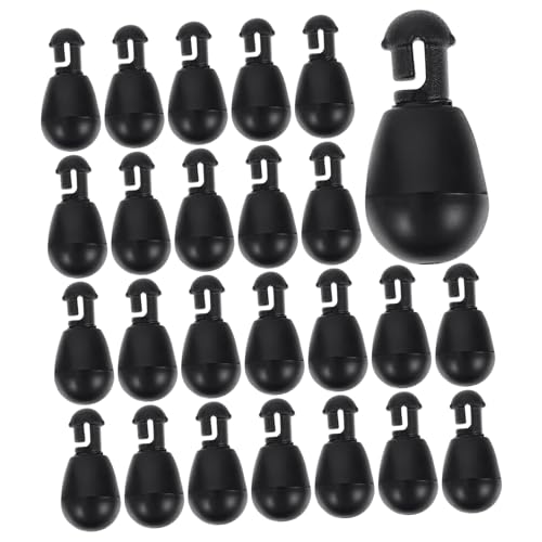 ROMISBABA 25 Stück Teiliges Anglerperlen Space Bean Connector Robust Verschleißfest und Rostfrei Leicht und Tragbar als Stopperperlen für Karpfenangeln und Vielseitiges Fischerzubehör von ROMISBABA