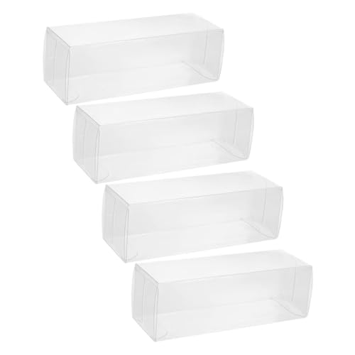 ROMISBABA 4 Stück Golfball Display Box Transparent Faltbar mit Ständer Pet Kunststoff für Golfbälle Quadratisch Sammler Box Stabil Praktisch für Schreibtisch und Präsentation von ROMISBABA