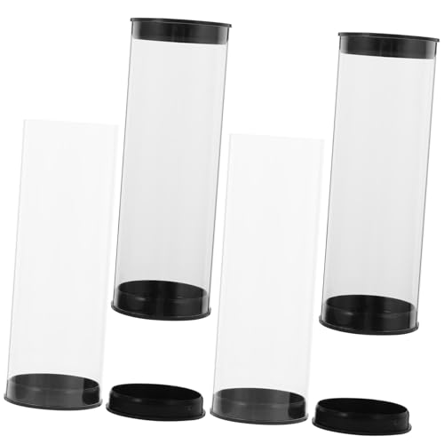 ROMISBABA 4 Stück Teiliges Transparentes Golfball aufbewahrungsset Langlebige Kunststoffboxen zur Präsentation und Lagerung Praktische Golfball displaybox für Zuhause und Shop von ROMISBABA