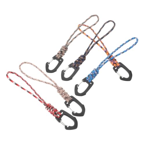 ROMISBABA 6 Stück Geflochtene Schlüsselbänder mit Stabilem Hakenring Handliches Armband Schlüsselanhänger mit Antiverlustfunktion Modisch und Robust für Outdoor und Alltag Camouflage Design von ROMISBABA