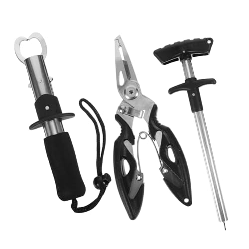 ROMISBABA Angelzubehör Teilig Fischgreifer Großer Hakenlöser Angelzange Griff Korrosionsbeständig Leicht Ergonomisch für Süß und Meerwasser Inklusive Praktischem Lanyard von ROMISBABA