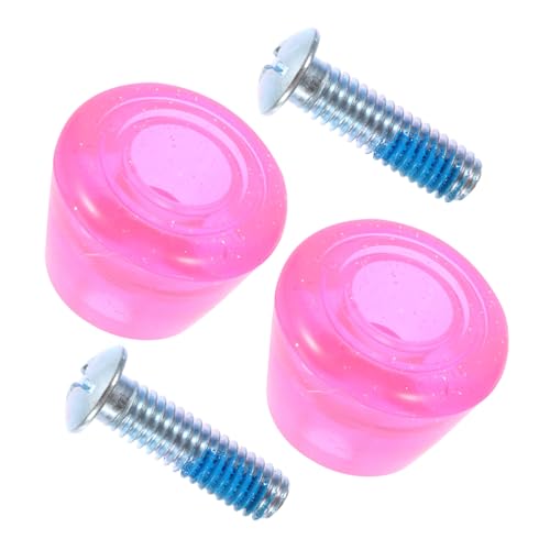 ROMISBABA Ersetzbare Verschleißfeste Rollschuh Bremse aus Hochwertigem PU rutschfeste Stopper mit Großer Auflagefläche Einfach zu Montierende Skate Toe Stops für Inline Skates mit Schrauben von ROMISBABA