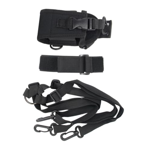 ROMISBABA Funkgerät Schutztasche mit Verstellbarem Nylon Schultergurt und Armband Stoßfeste Outdoor Tragetasche für Feuerwehr Ausrüstung Kompatibel mit Handfunkgeräten und Zubehör von ROMISBABA
