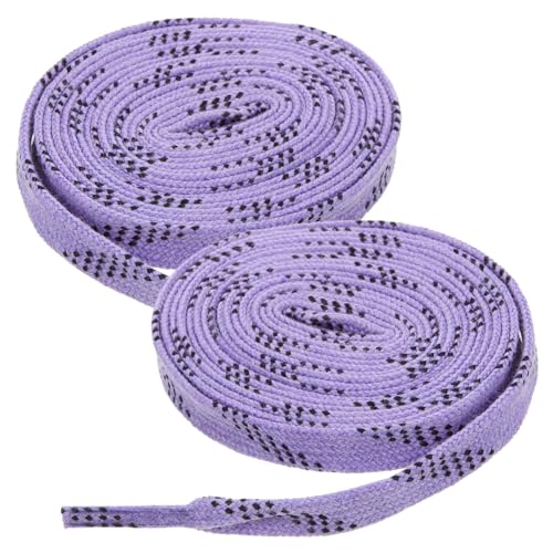 ROMISBABA Gewachste Flache Eishockey Schnürsenkel Langlebig Elastisch für Schlittschuhe Rollschuhe Sportschuhe Geeignet für Hockey Schuhe und Freizeitschuhbindung von ROMISBABA
