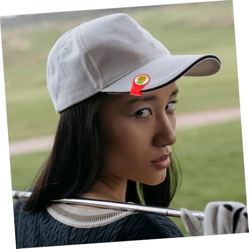 ROMISBABA Golf Silikon Hut Clip mit Abnehmbarem Ballmarker Dekorativer Bunter Golfball Marker Praktisches Golfzubehör für Golfer Langlebig und Schnell Zugänglich Geschenkidee für von ROMISBABA