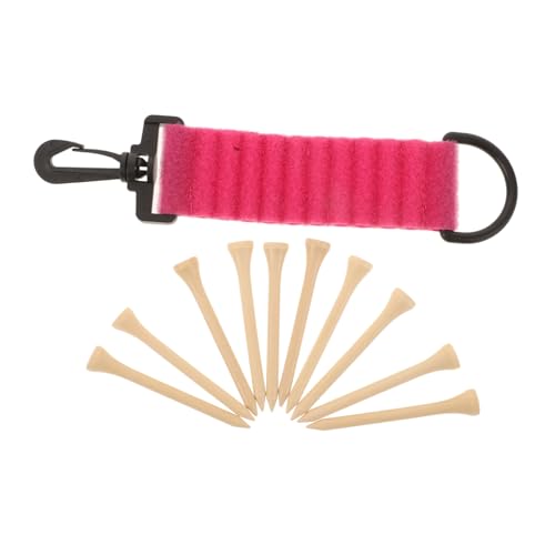 ROMISBABA Golf Tee Organizer mit Clip Stilvoller Tragbarer Tee Halter für Golftasche Doppelseitiger Aufbewahrung Einfach zu Befestigen Praktisches Golfzubehör für Golfer und Caddie von ROMISBABA