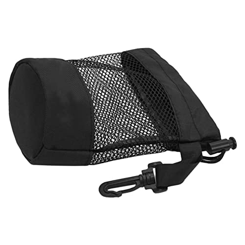 ROMISBABA Golfball Mesh Tasche aus Strapazierfähigem Nylon Elastischer Ballhalter mit Kordelzug und Clip Vielseitige Netztasche für Golf Tennis und Badminton Leichte Sporttasche zur von ROMISBABA