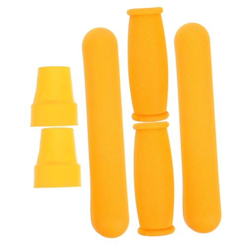 ROMISBABA Handgriff Krücken Ersatzkit Anti rutsch Polster Weiche Achselstütze Gelb Komfortabel Waschbar Langlebig Passend für Gehstützen Zubehör von ROMISBABA