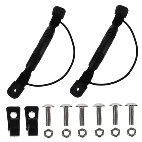 ROMISBABA Kayak Tragegriff mit Schwarzem Bungee Stabile Kajak Pull Handles rutschfeste Boot Griffe für Bug Heck und Seiten Einfach zu Montieren für Kajak Transport und Outdoor Sport von ROMISBABA